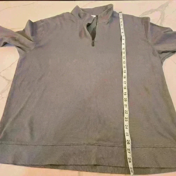 Calvin Klein Mens 1/4 Zip Long Sleeve Pullover Knit  Gray Size XXL - Picture 7 of 9